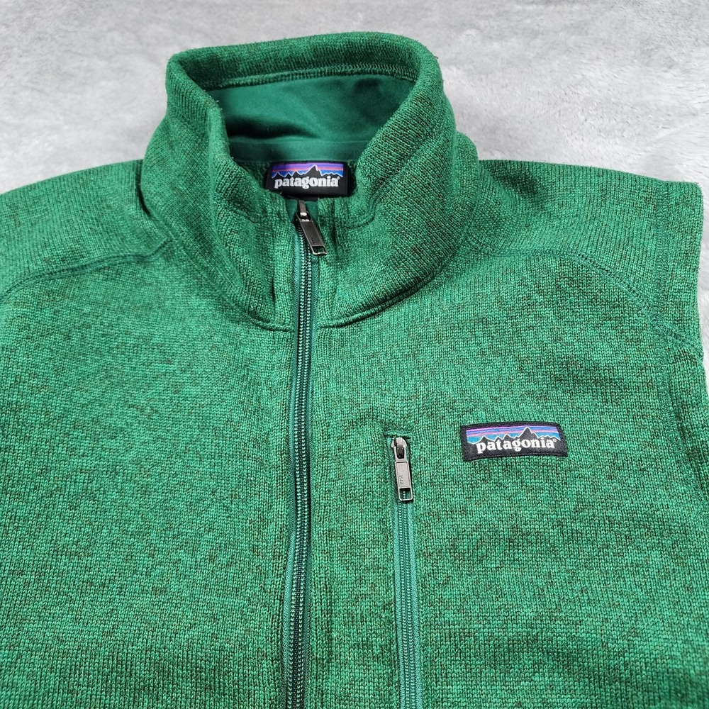 Patagonia Vest Mens Large Green Better Sweater Fleece Full Zip Hiking Outdoor - Picture 6 of 12